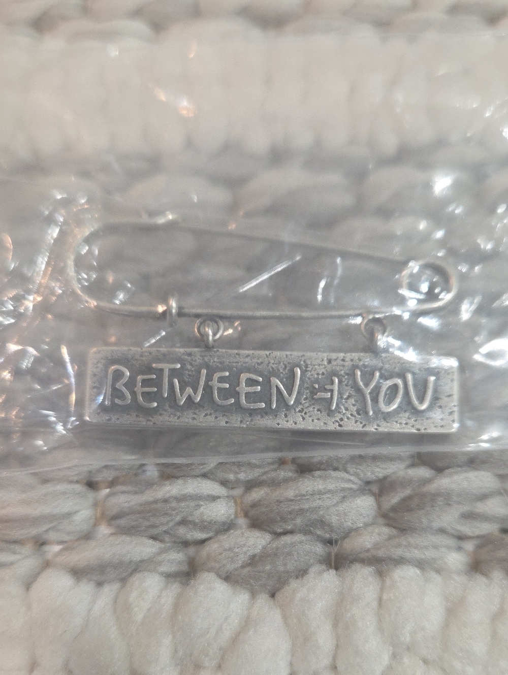 RM x SFMOMA-Silver 'Between You and Me' Safety Pin Pendant - Women Accessories